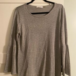Calvin Klein silver metallic sweater